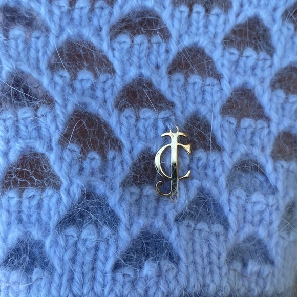 Juicy Couture Cornflower Blue Angora Cardigan - XL - Picture 3 of 7